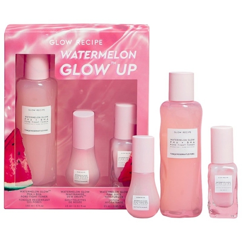 Tách set Glow Recipe - Watermelon Glow PHA BHA pore tight toner 150ml - Watermelon niacinamide serum 15ml - Pink Juice 25ml