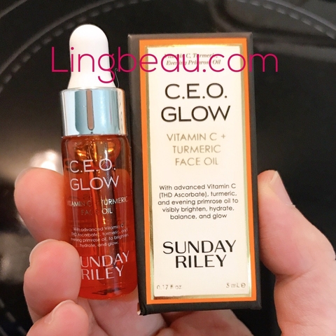 Dầu dưỡng sáng da Sunday Riley C.E.O Glow Vitamin C + Turmeric Face Oil 5ml