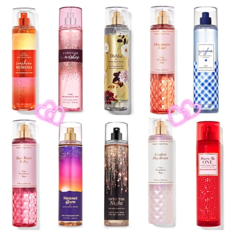 Nước hoa Bath & Body Works fine fragrance mist - Dream Bright / A Thousand Wishes / Gingham - (236ml)