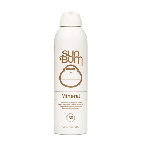 Xịt chống nắng cho da nhạy cảm quang phổ rộng Sun Bum Mineral Broad Spectrum UVA/UVB - SPF 30 (170g)