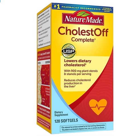 Viên uống giảm cholesterol Nature Made CholestOff Complete (120 viên)