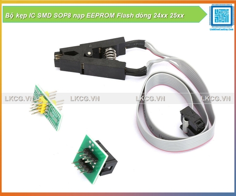 Bộ kẹp IC SMD SOP8 nạp EEPROM Flash dòng 24xx 25xx