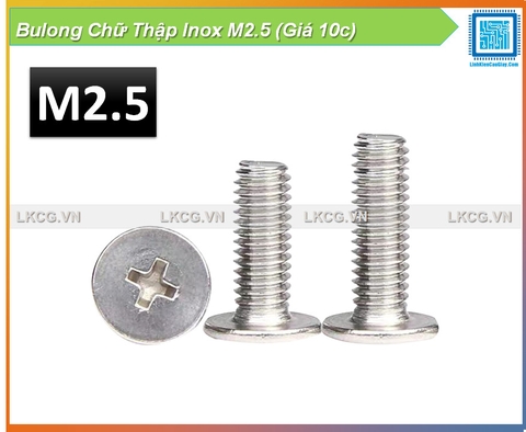 Bulong Chữ Thập Inox M2.5 (Giá 10c)