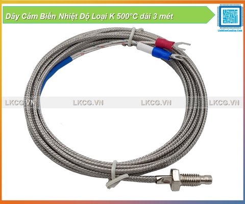 Dây Cảm Biến Nhiệt Độ Loại K 500°C dài 1.5 mét