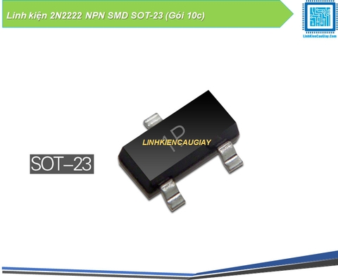 Linh kiện 2N2222 NPN SMD SOT-23 (Gói 10c)