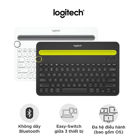 Bàn phím không dây Bluetooth Logitech K480