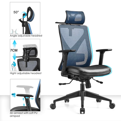 Ghế lưới văn phòng Ergonomic : KG - B107A