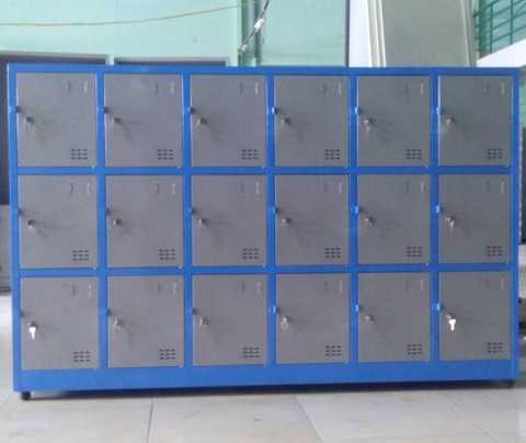 TỦ LOCKER THẤP 18 NGĂN GIÁ RẺ : 18C6K/ĐN/PM