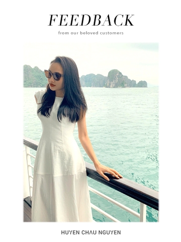 White Lady Dress - chiếc đầm trắng nhẹ nhàng tinh khiết