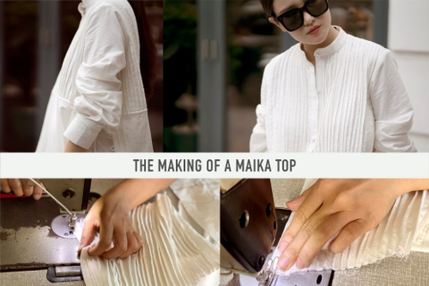 The making of a maika top