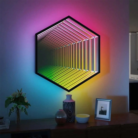 Gương vô cực hình lục giác GVC02