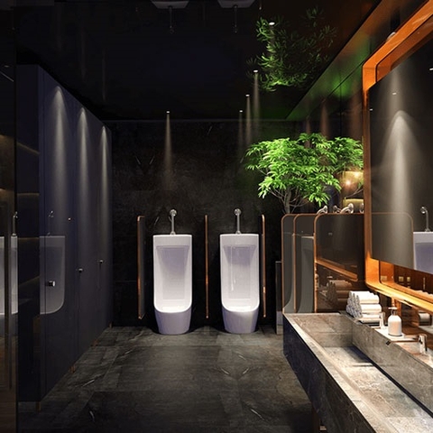 Thiết kế nhà vệ sinh cho quán cafe