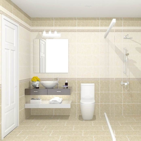 Bốn yếu tố để vệ sinh gạch ốp lát cho phòng tắm trắng sạch