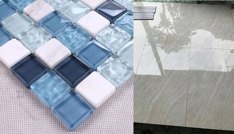 Gạch Mosaic so với gạch Thủy tinh hóa
