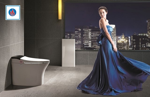 Bàn cầu thông minh Viglacera V93 mang màu sắc phong thủy tới gia đình bạn