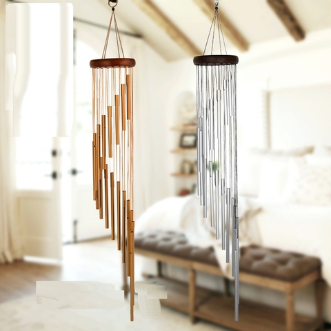 Chuông gió phong thủy 18 thanh xoắn ốc size lớn 90 cm