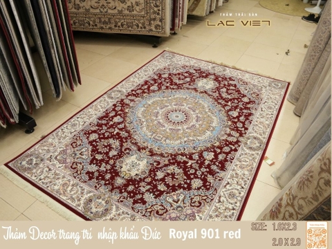 Thảm decor nhập khẩu Đức Royal 901 Red