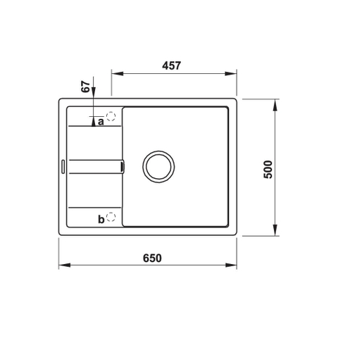 570.30.540 - Chậu Rửa Đá HS20-GED1S60 Hafele