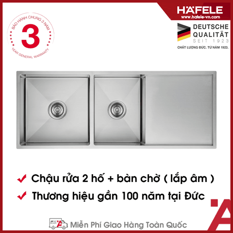 567.94.050 - Chậu Rửa Inox HS21-SSD2S90L Hafele