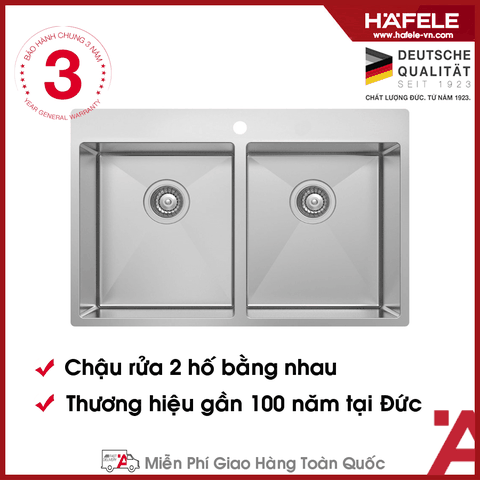 567.20.537 - Chậu Rửa Chén Hafele HS20-SSN2S90 Hafele