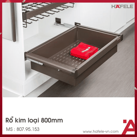 Rổ Kéo Kim Loại 800mm Hafele - 807.95.153