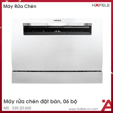 539.20.600 - Máy Rửa Chén Để Bàn HDW-T50B Hafele