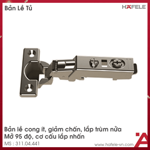 Bản Lề Trùm Nửa Metalla SM 95º Mini Hafele 311.04.441