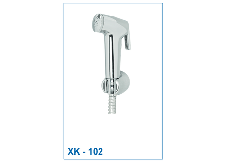 XK-102 - Xịt Vệ Sinh Bằng Nhựa ABS Mạ Crom, Dây Xịt Inox Ruột Sợi Dù 1.4m