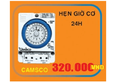 CAMSCO - Ổ cấm hẹn giờ cơ 24h DuyKa