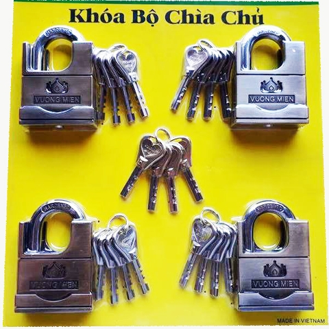 Bộ 4 ổ khóa chống cắt Vương Niệm