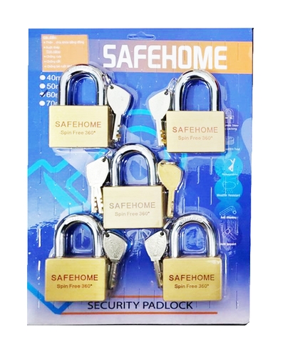 Bộ 5 Khóa Safehome 60mm