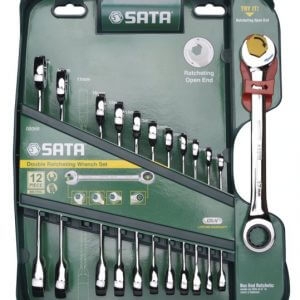 Bộ cờ lê vòng miệng tự động SATA 12 chi tiết 09066