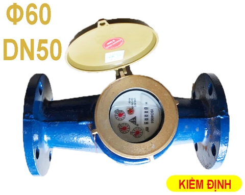 Đồng hồ nước 60mm Có kiểm định (DN-50) Trung Đức