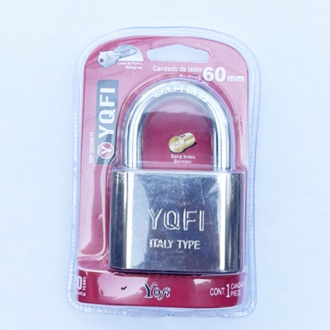 Khóa bấm YQFI chìa điện tử 60mm - 6 cái/hộp