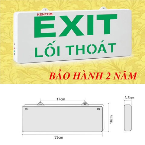 KT720 - Đèn thoát hiểm 2 mặt Kentom