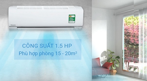 Máy lạnh Panasonic 1.5 HP CU/CS-N12WKH-8 (Mã cũ CU/CS-N12VKH)