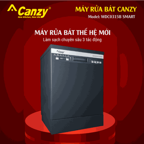 Máy rửa bát Canzy - WDC3015B SMART