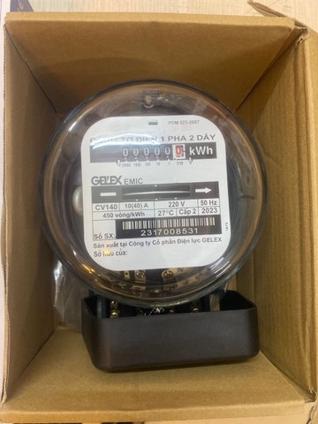 Đồng hồ điện 1 pha EMIC CV140 có kiểm định