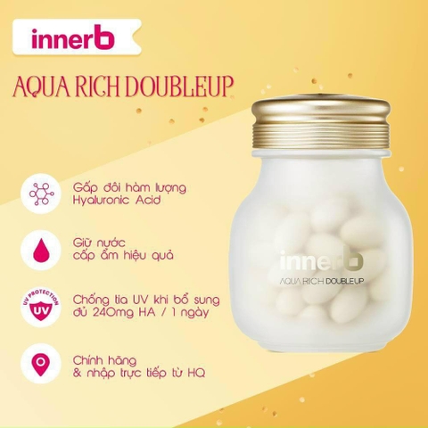 Viên uống cấp nước và collagen Innerb Aqua Rich Hàn Quốc 