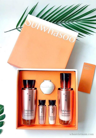 Set Hoa Hồng Sữa Dưỡng Thông Đỏ Chống Lão Hóa Sulwhasoo Timetreasure Skincare