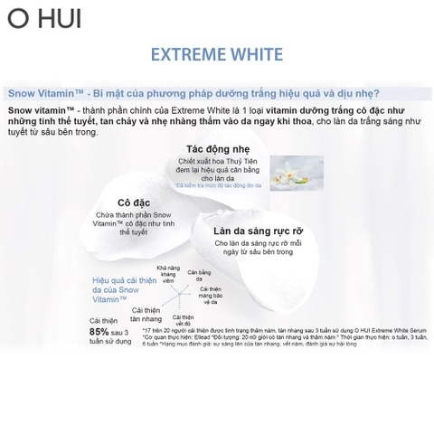 Bộ kem dưỡng trắng da OHUI Extreme White CreamBộ Kem Dưỡng Trắng Da Ohui Extreme White Cream Special Set