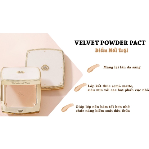 Phấn phủ Whoo Gongjinhyang Mi Velvet Powder Pact SPF30/PA++