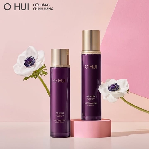 Bộ dưỡng da ohui tím Age Recovery Special Set Dưỡng da phục hồi lão hóa, cải thiện nếp nhăn