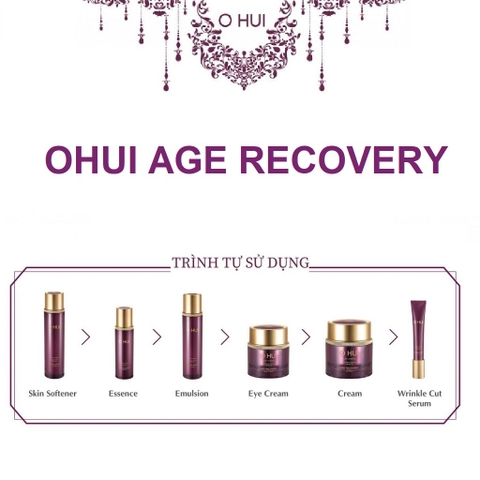 Bộ Dưỡng Da Ohui Tím Baby Collagen Ohui Age Recovery 4pcs Special Set