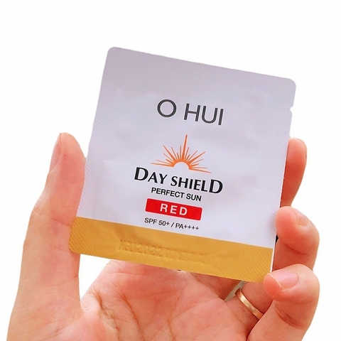 60 gói Sample Kem chống nắng Ohui Day Shield Perfect Sun Red SPF50+/PA++++ 1ml