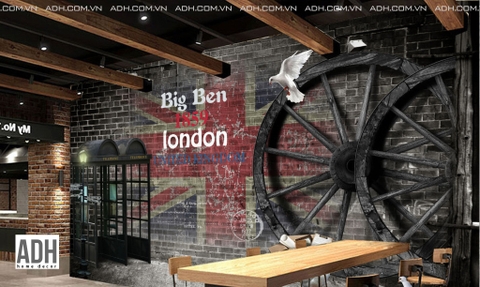 Tranh dán tường Big Ben 1985 london ADH181227-11