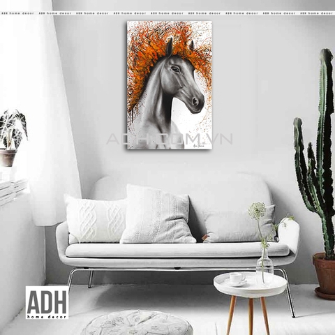 Tranh canvas hình ngựa ADH8421