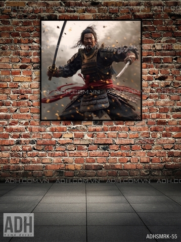 Tranh treo tường chiến binh Samurai
