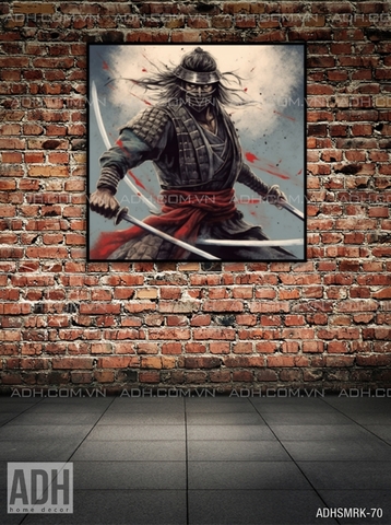 Tranh treo tường chiến binh Samurai