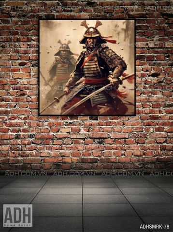 Tranh treo tường chiến binh Samurai